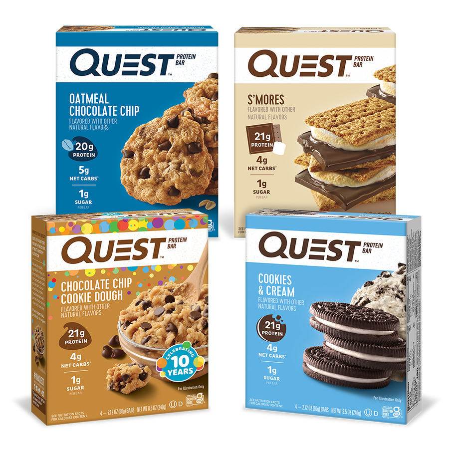 Quest Protein Rice Protein Bar Variety Pack | Mixed High Protein Bars – Quest Nutrition