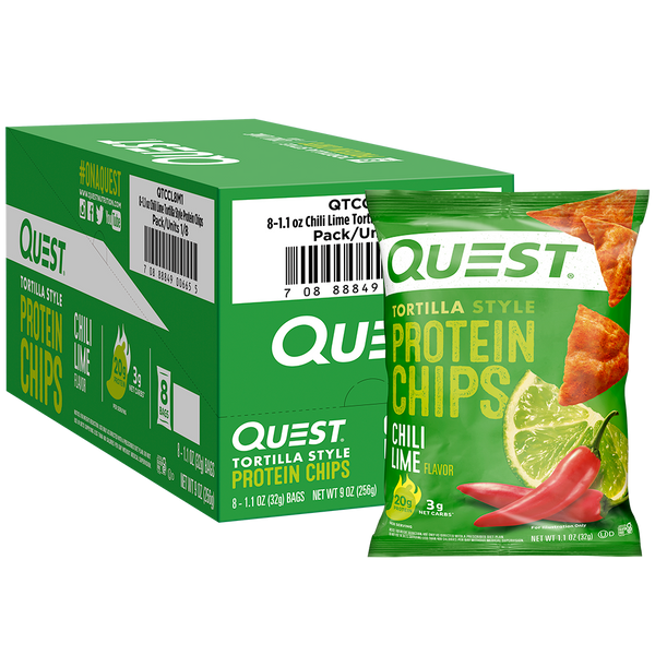 Chili Lime Tortilla Style Protein Chips Quest Nutrition