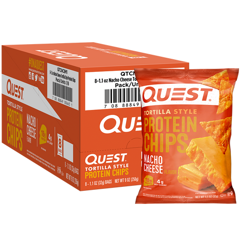 Nacho Cheese Tortilla Style Protein Chips – Quest Nutrition