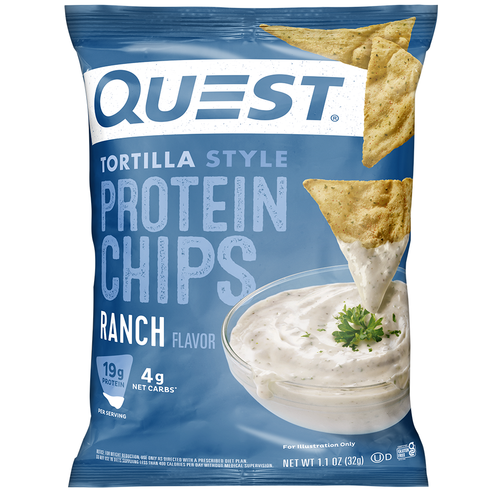 Ranch Protein Chips | High Protein, Cool Ranch Crunchy Snack – Quest ...